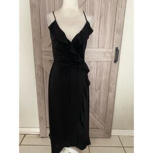 Express black wrap dress size 5/6